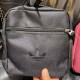 Black Sportswear Geometric Zipper Bags