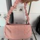 Pink Sweet Letter Zipper Bags