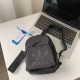 Black Casual Print Letter Bags