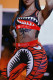 Orange Fashion Casual Print Vests O Neck Sleeveless Two Pieces