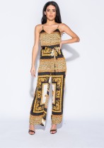 As Show Backless Patchwork Print Fashion sexy Jumpsuits & Rompers