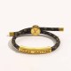 Gold Vintage Letter Patchwork Bracelets