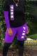 purple Street Print pencil Long Sleeve Two Pieces