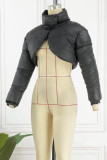 Apricot Casual Solid Asymmetrical Cold Shoulder Outerwear