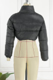 Apricot Casual Solid Asymmetrical Cold Shoulder Outerwear