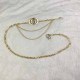 Gold Simplicity Letter Chains Waist Chain