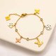 Gold Street Letter Patchwork Chains Bracelets
