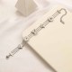 Silver Street Letter Patchwork Chains Bracelets