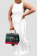 White Sexy Solid Tassel Patchwork O Neck Straight Dresses