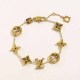 Gold Street Letter Patchwork Chains Bracelets