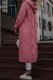Pink Casual Solid Patchwork Hooded Collar Outerwear