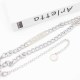 Silver Street Letter Chains Waist Chain