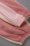 Pink Sportswear Solid Draw String Harlan High Waist Harlan Solid Color Bottoms