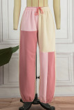 Pink Sportswear Solid Draw String Harlan High Waist Harlan Solid Color Bottoms