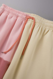 Pink Sportswear Solid Draw String Harlan High Waist Harlan Solid Color Bottoms