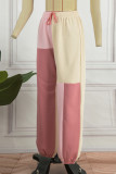 Pink Sportswear Solid Draw String Harlan High Waist Harlan Solid Color Bottoms