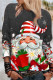 Grey Casual Santa Claus Basic O Neck Tops