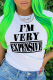 White Street Daily Print Patchwork Letter O Neck T-Shirts