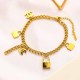 Gold Street Letter Chains Bracelets