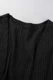 Red Sexy Solid Patchwork Spaghetti Strap Long Sleeve Two Pieces