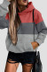 Pink Casual Print Patchwork Hooded Collar Tops