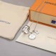 White Simplicity Letter Patchwork Chains Necklaces