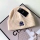 Cream White Casual Letter Letter Hat