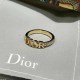 Gold Daily Letter Patchwork Rings