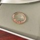 Rose Gold Daily Letter Patchwork Rings