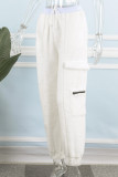 Coffee Street Solid Patchwork Harlan Mid Waist Harlan Solid Color Bottoms