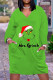 Fruit Green Casual Print Patchwork V Neck Straight Dresses