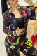 Colour Casual Print Letter Zipper Collar Long Sleeve Two Pieces