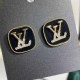 Black Simplicity Letter Hot Drill Earrings