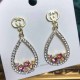Gold Elegant Letter Hot Drill Earrings
