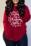 Black Casual Letter Print Ripped Backless O Neck Tops
