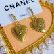 Gold Street Figure Geometric Patchwork Earrings