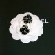 Black Daily Geometric Patchwork Earrings