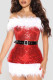 Red Sexy Solid Patchwork Feathers Strapless One Step Skirt Dresses(Without Belt)