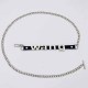 Silver Street Letter Chains Waist Chain