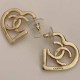 Gold Simplicity Letter Patchwork Earrings
