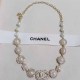 White Elegant Geometric Patchwork Necklaces