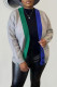 Grey Casual Solid Patchwork Cardigan Collar Outerwear