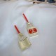 Red Street Geometric Patchwork Earrings