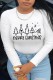 White Casual Print Basic O Neck Tops