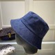 Blue Casual Print Patchwork Letter Hat