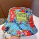 Baby Blue Street Print Letter Hat
