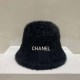 Black Casual Letter Patchwork Hat