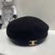Black Street Geometric Solid Patchwork Hat