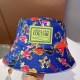 Dark Blue Street Print Letter Hat