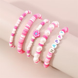 Pink Daily Letter Bracelets